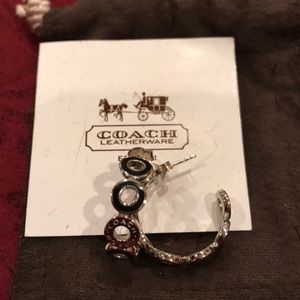 Coach hoop earrings